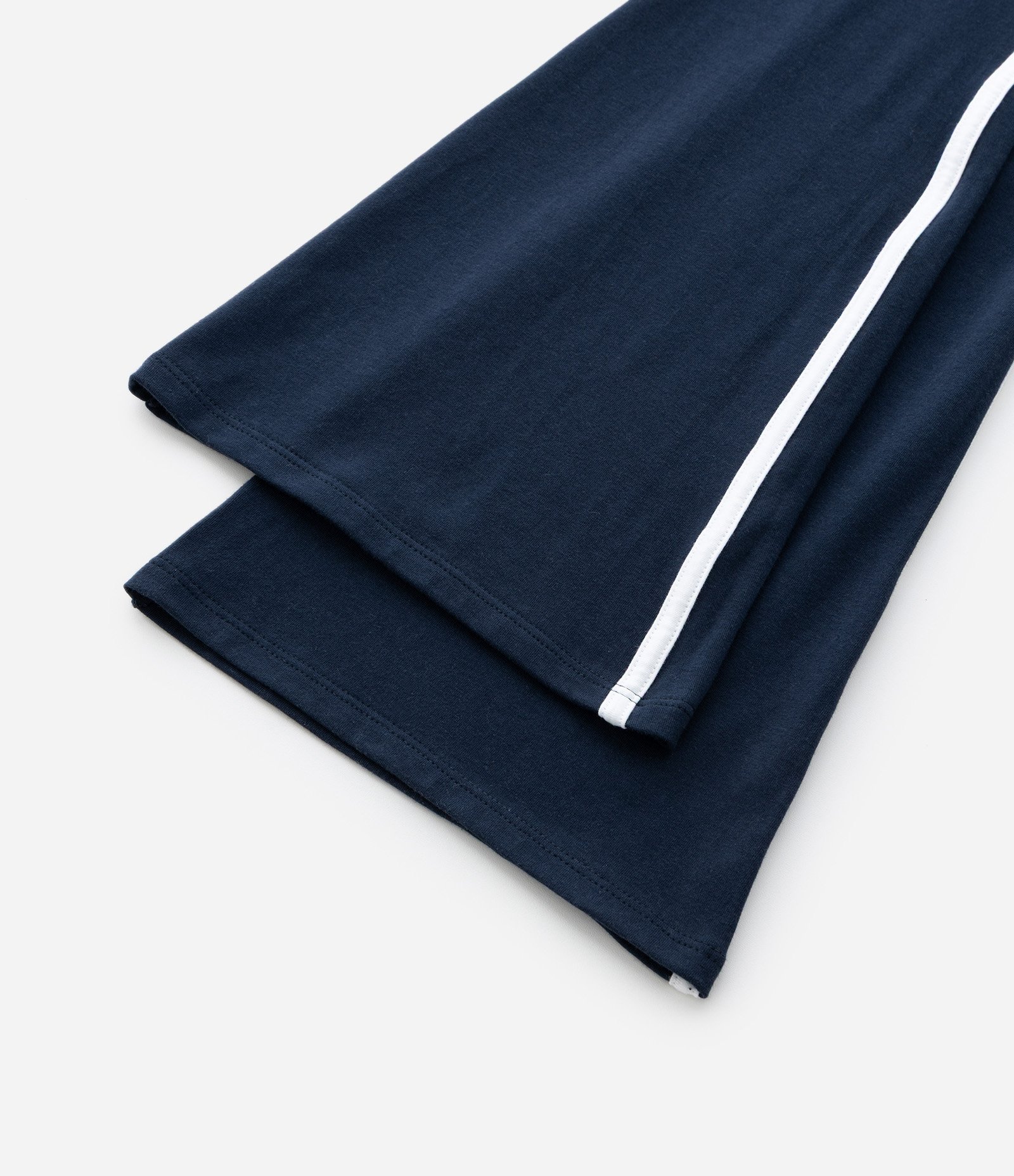 Calça Infantil Flare em Cotton com Listras Laterais – Tam 7 a 16 Anos Azul Marinho 4