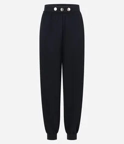 Calça Aladim em Piquet com Cós Estruturado