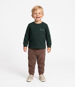 Camiseta Infantil em Piquet com Dinossauros – Tam 1 a 6 Anos