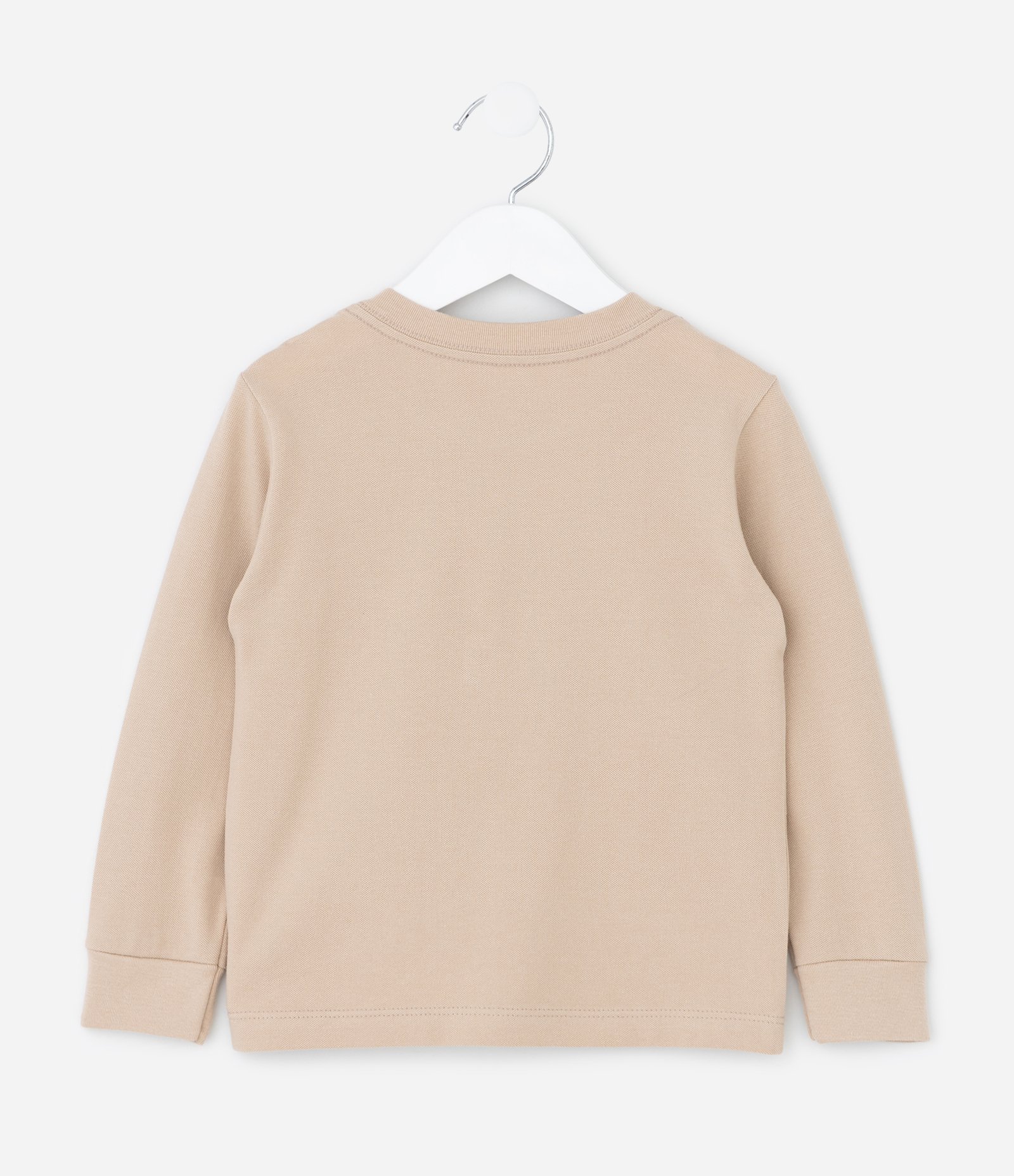 Camiseta Infantil em Piquet com Dinossauros – Tam 1 a 5/6 Anos Bege 2