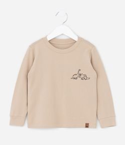 Camiseta Infantil em Piquet com Dinossauros – Tam 1 a 5/6 Anos