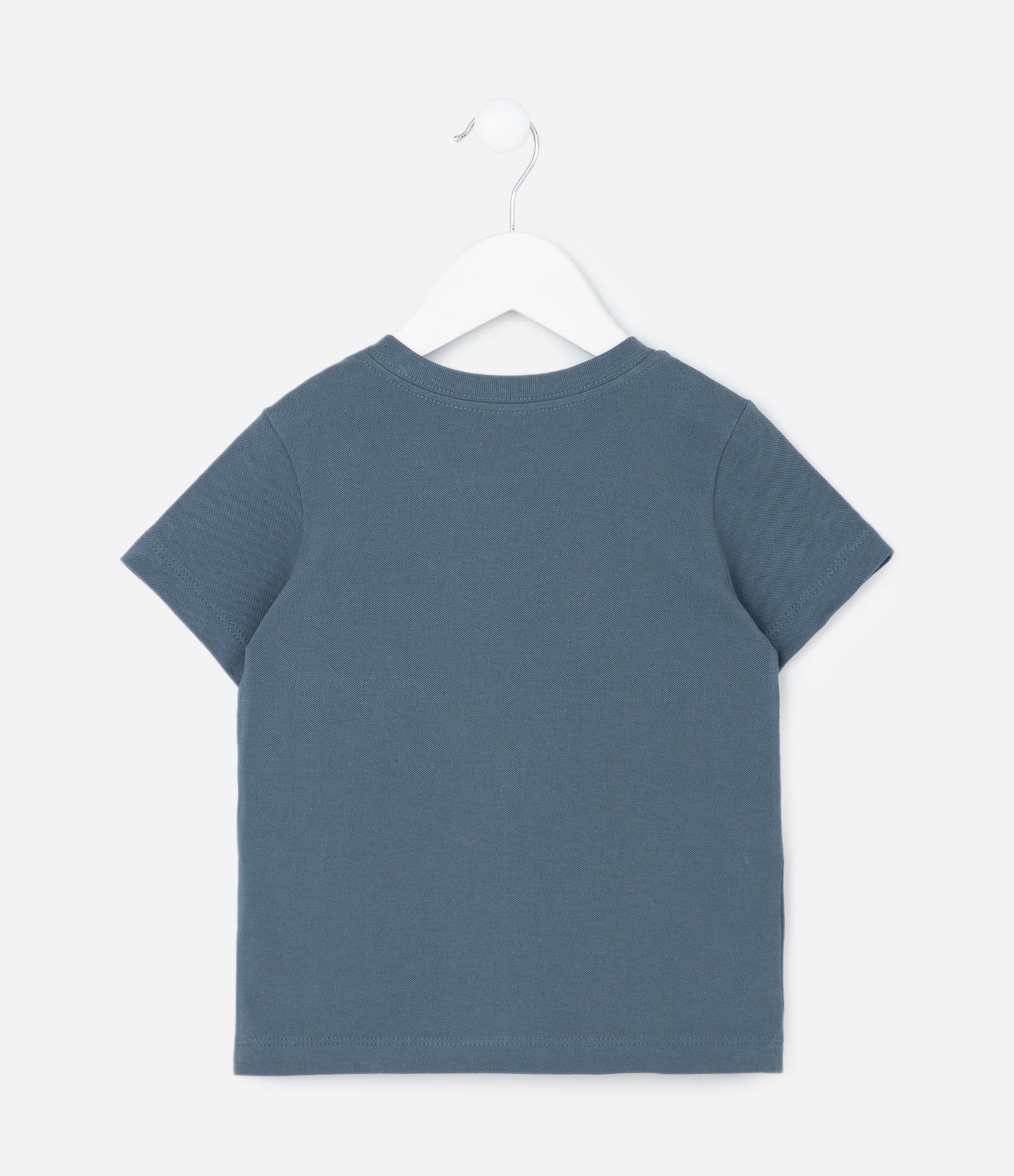 Camiseta Infantil com Estampa de Dinossauros no Peito – Tam 1 a 6 Anos Azul 2