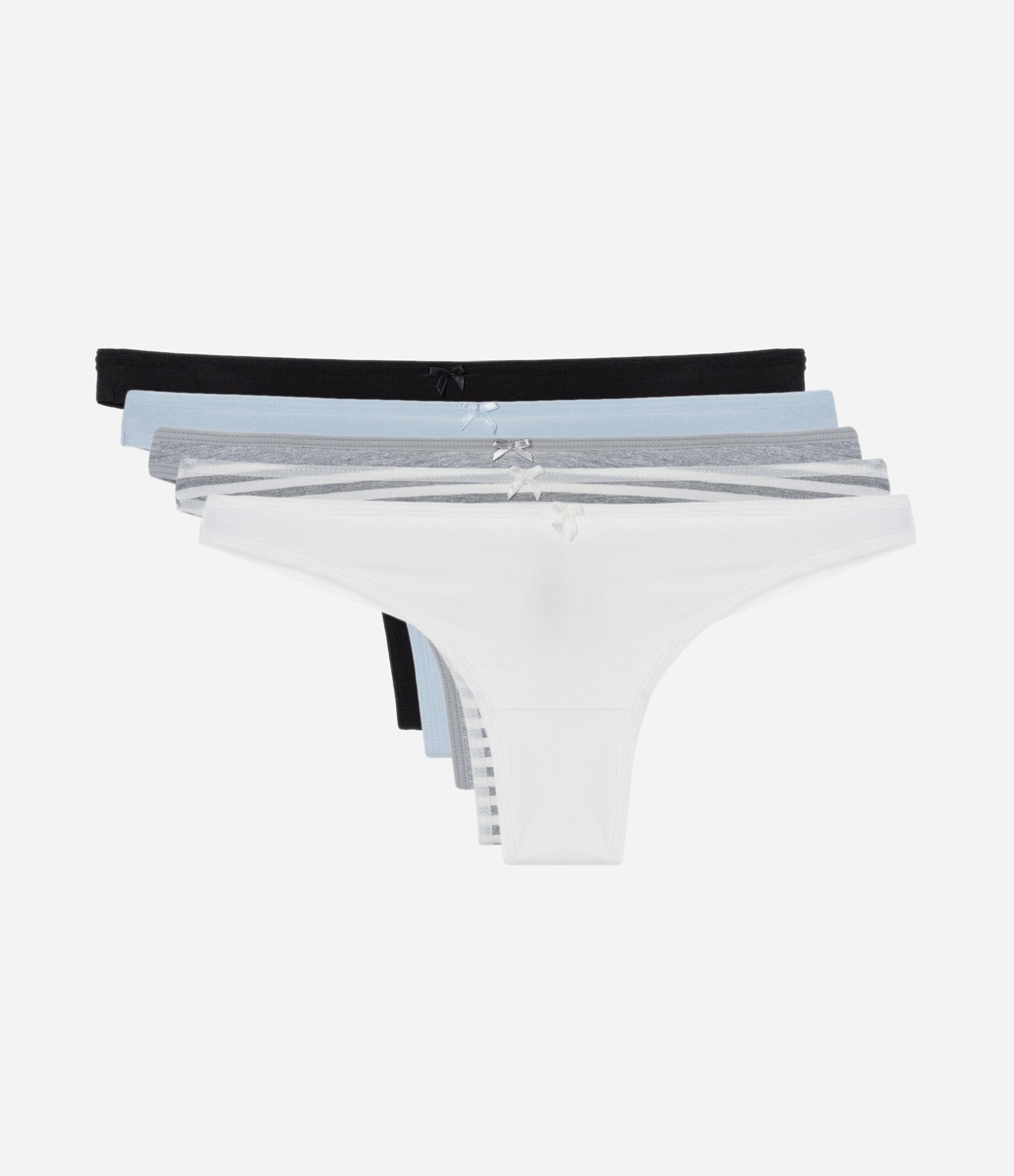 Kit 05 Calcinha Biquíni Básica Em Algodão Sortido 1
