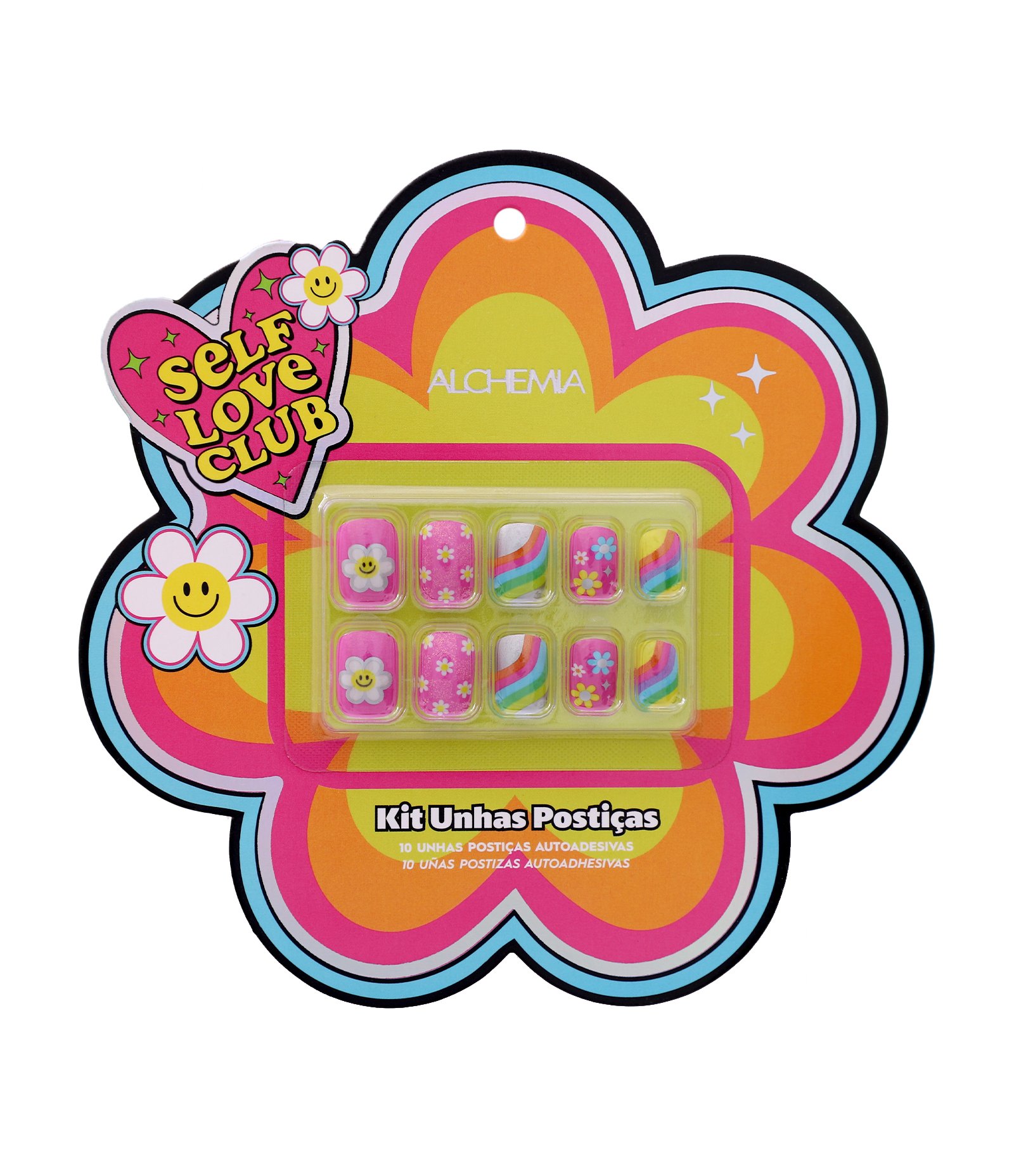 Unhas Postiças Autoadesivas Self Love Club Unidades Alchemia Love 1
