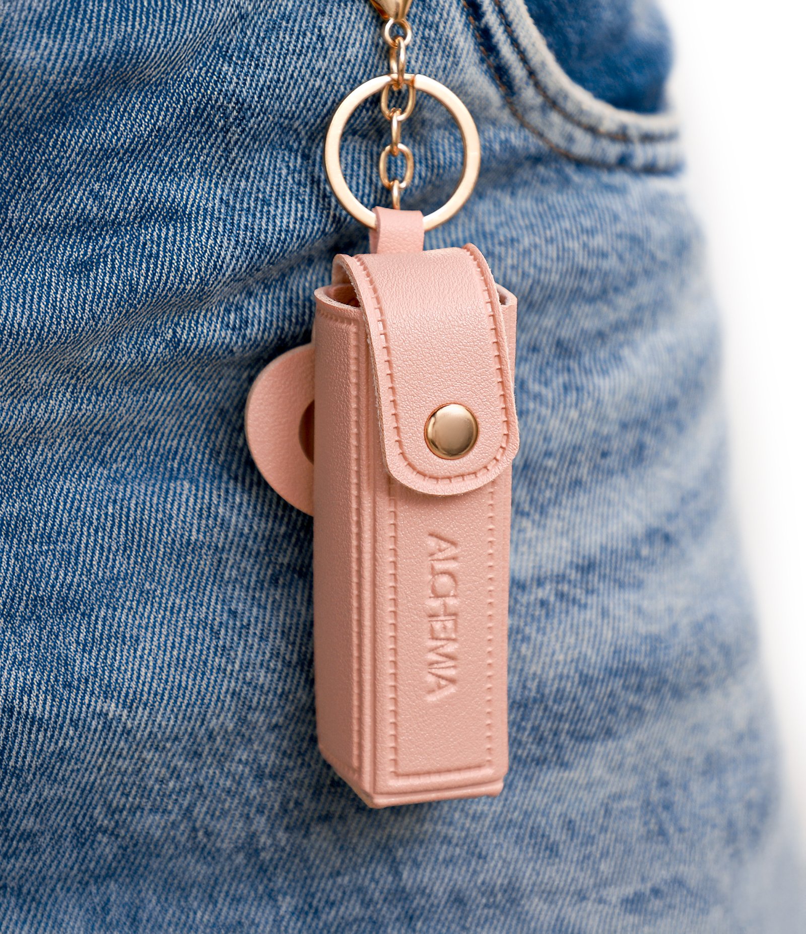 Case para Gloss com Espelho com Chaveiro Alchemia Rosa 9