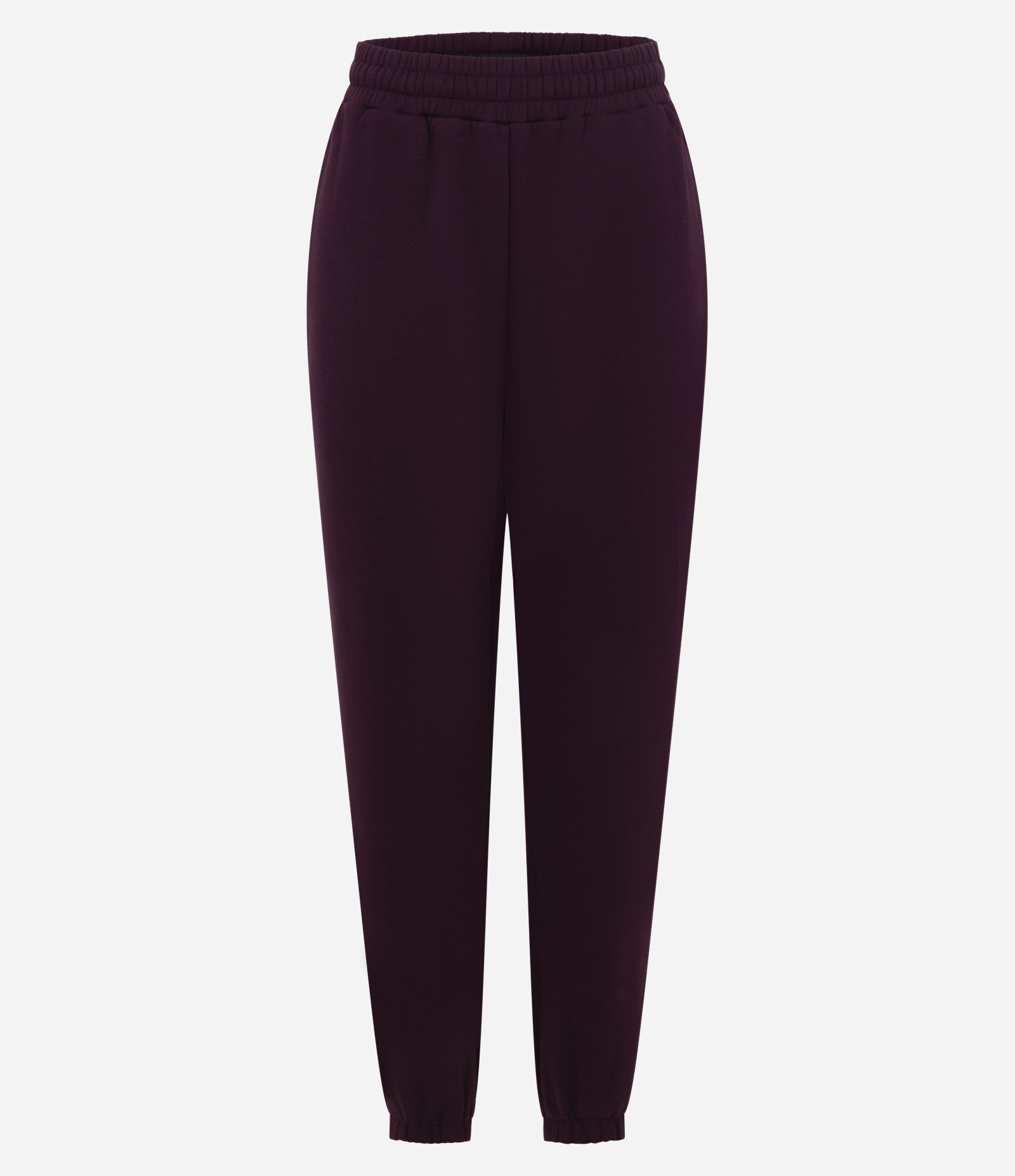 Calça Jogger em Moletom com Cós com Elástico Bordô 5