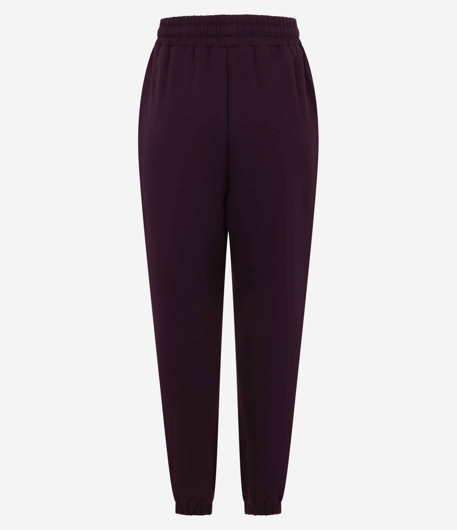 Calça Jogger em Moletom com Cós com Elástico Bordô 7