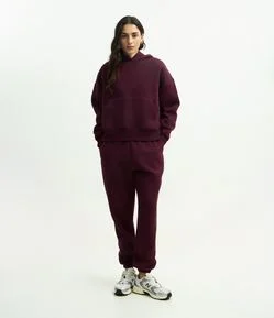 Calça Jogger em Moletom com Cós com Elástico
