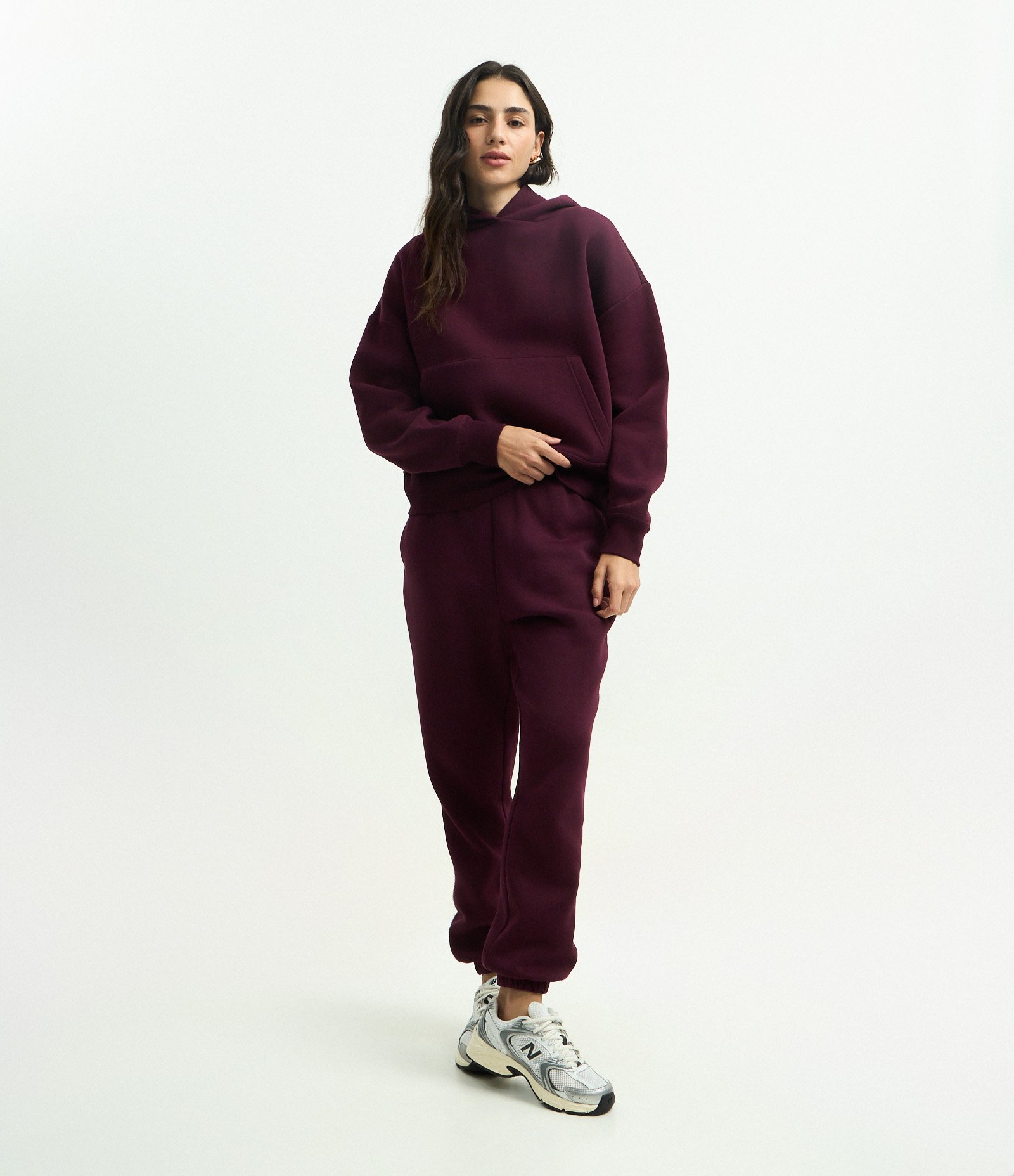 Blusão Moletom em Algodão com Bolso Canguru Vermelho 2