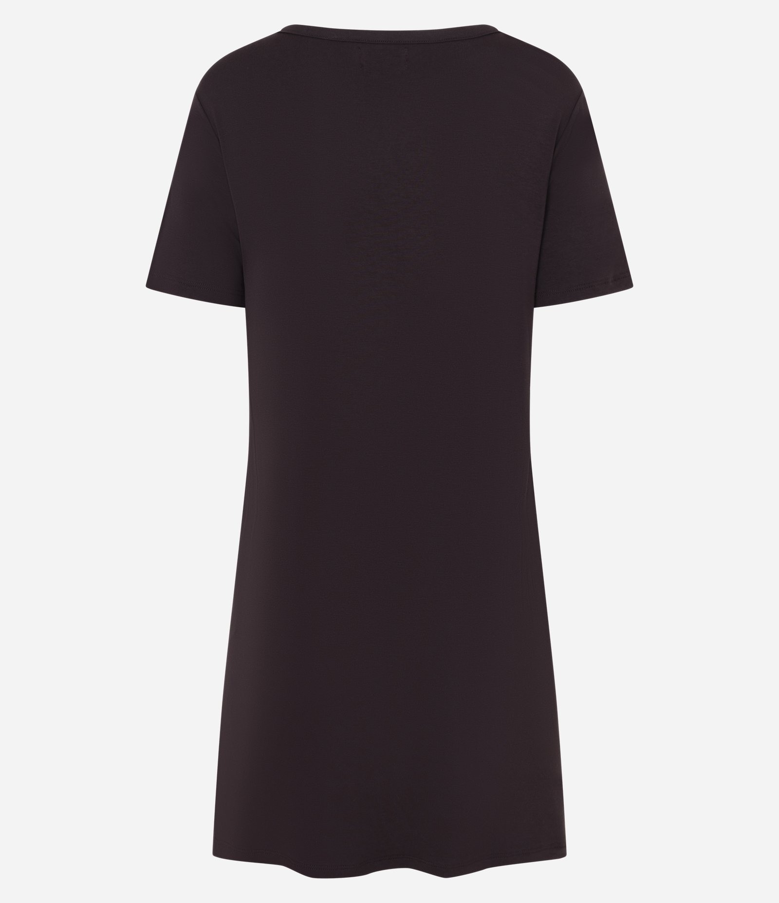 Camisola de Viscose com Decote V em Renda Marrom 5