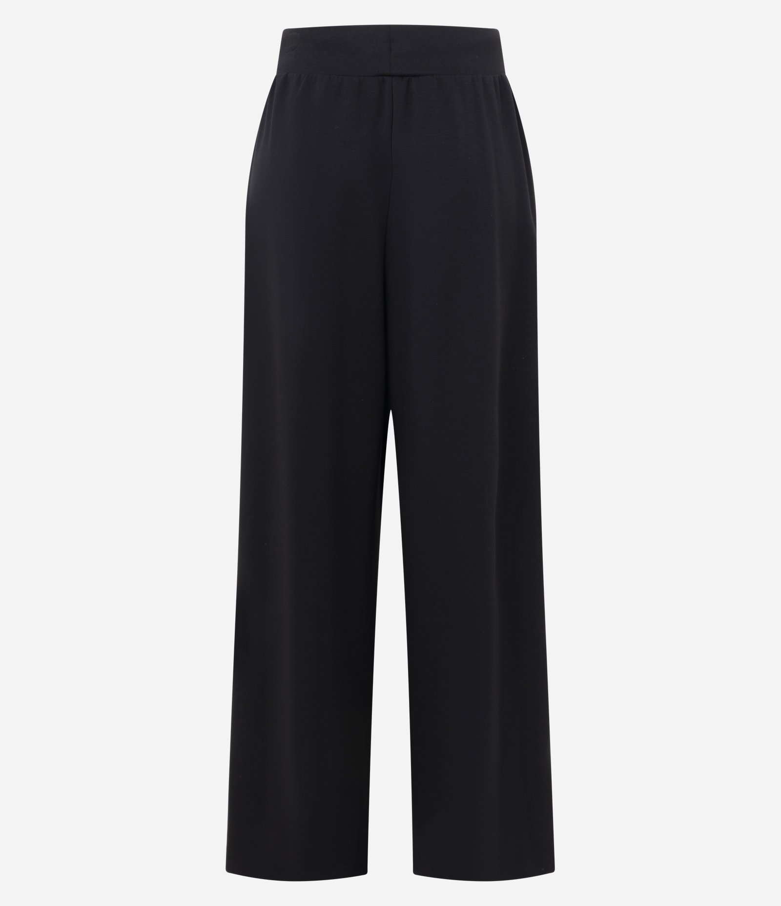 Calça Reta Moletom com Amarração no Cós Preto 2