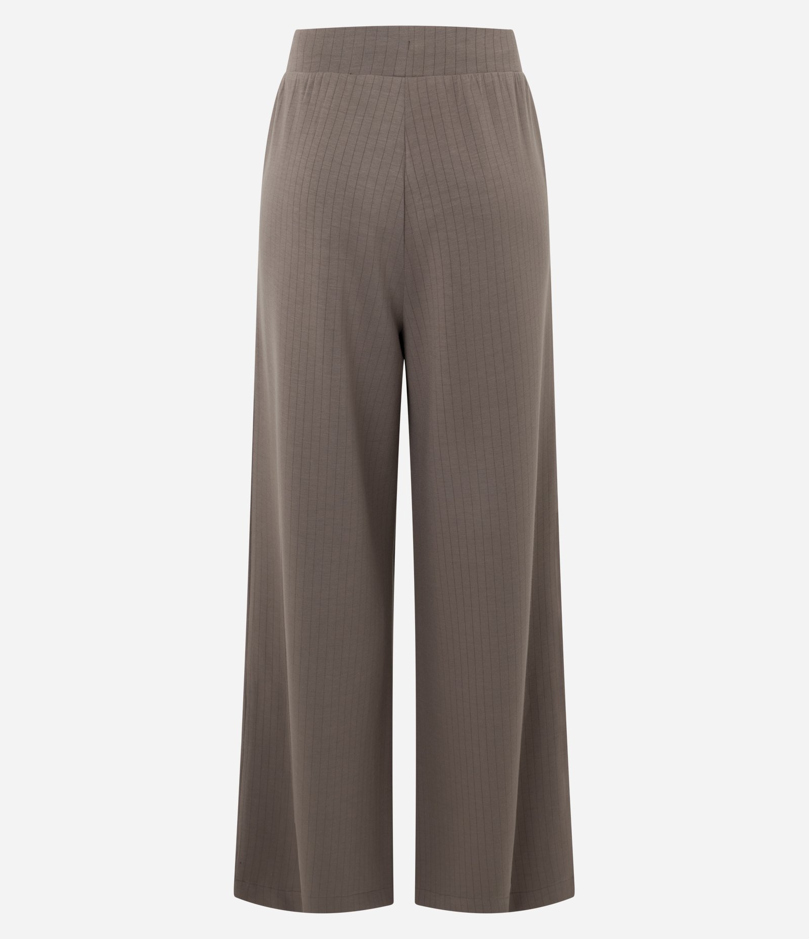 Calça Reta Moletom com Amarração no Cós Marrom 2