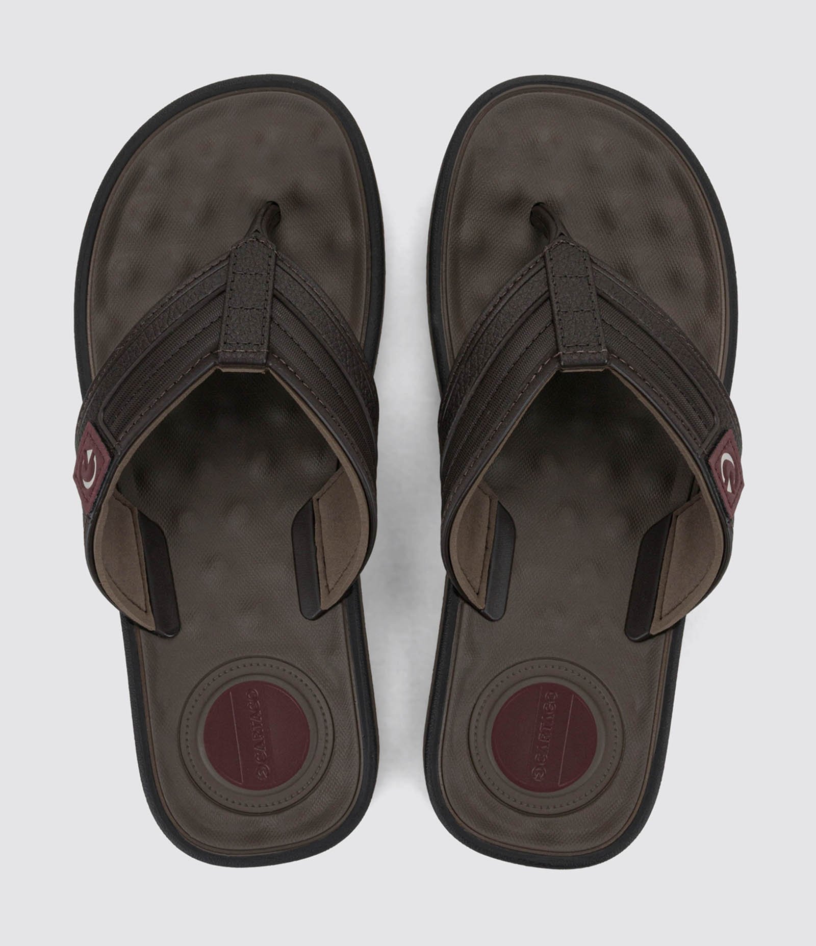 Chinelo Cartago Alabama Dedo com Palmilha Anatômica Marrom Escuro 3