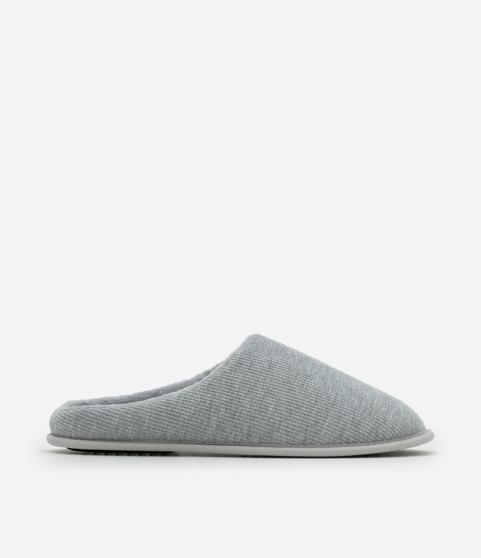 Pantufa Chinelo Slipper Lisa Cinza 2