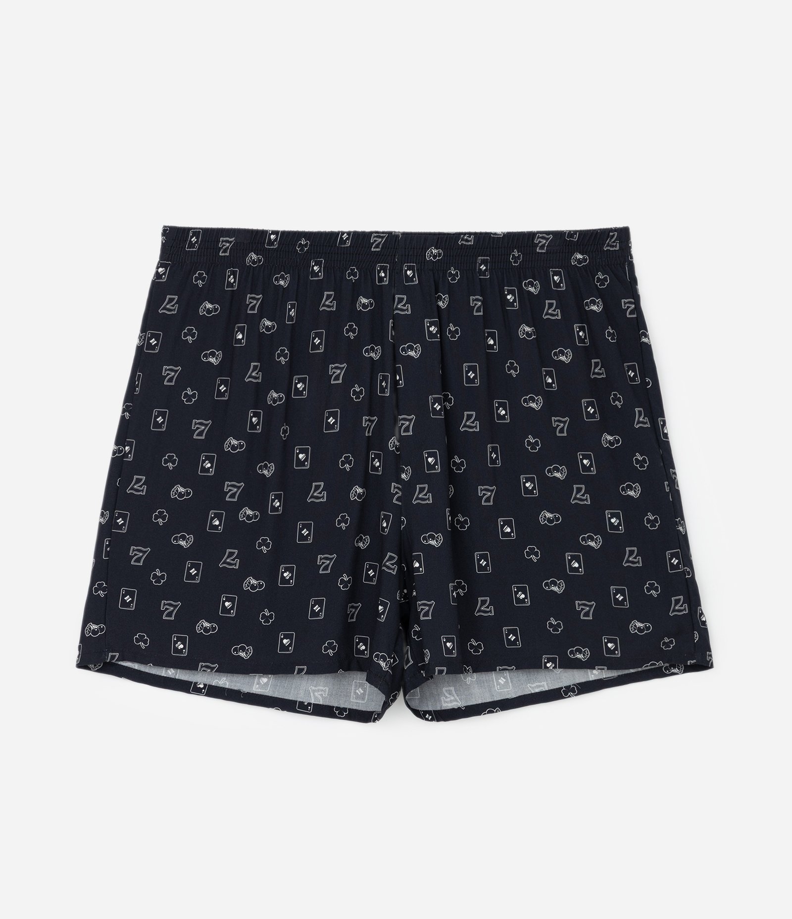 Cueca Samba Canção com Estampa Cassino Preto 3