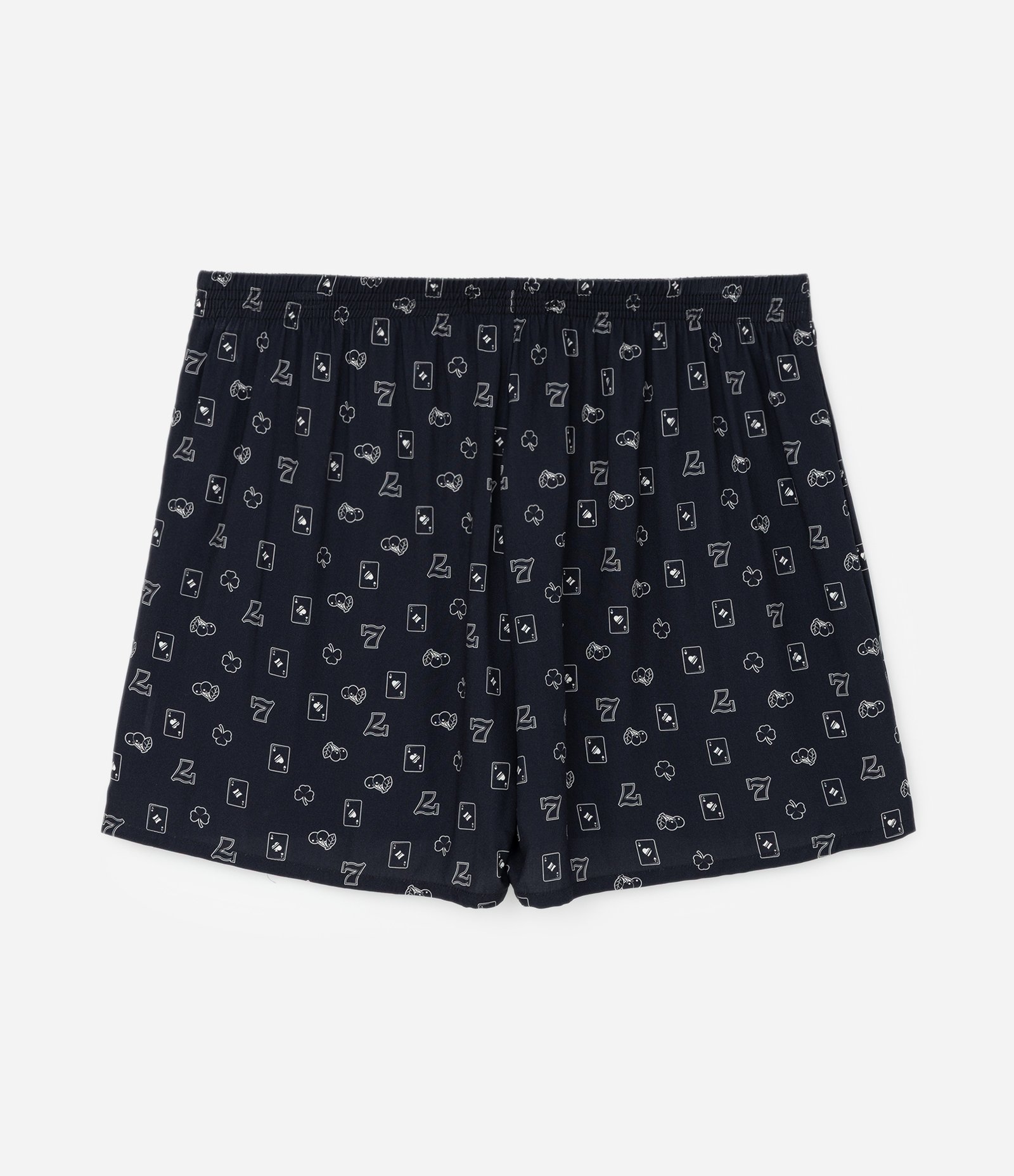 Cueca Samba Canção com Estampa Cassino Preto 4