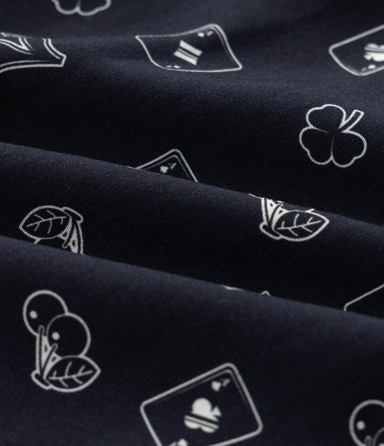 Cueca Samba Canção com Estampa Cassino Preto 5