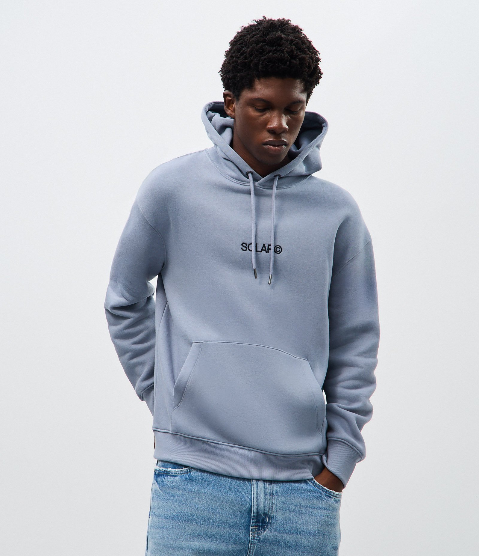 Blusão  Moletom Relaxed com Lettering Solar Cinza 3