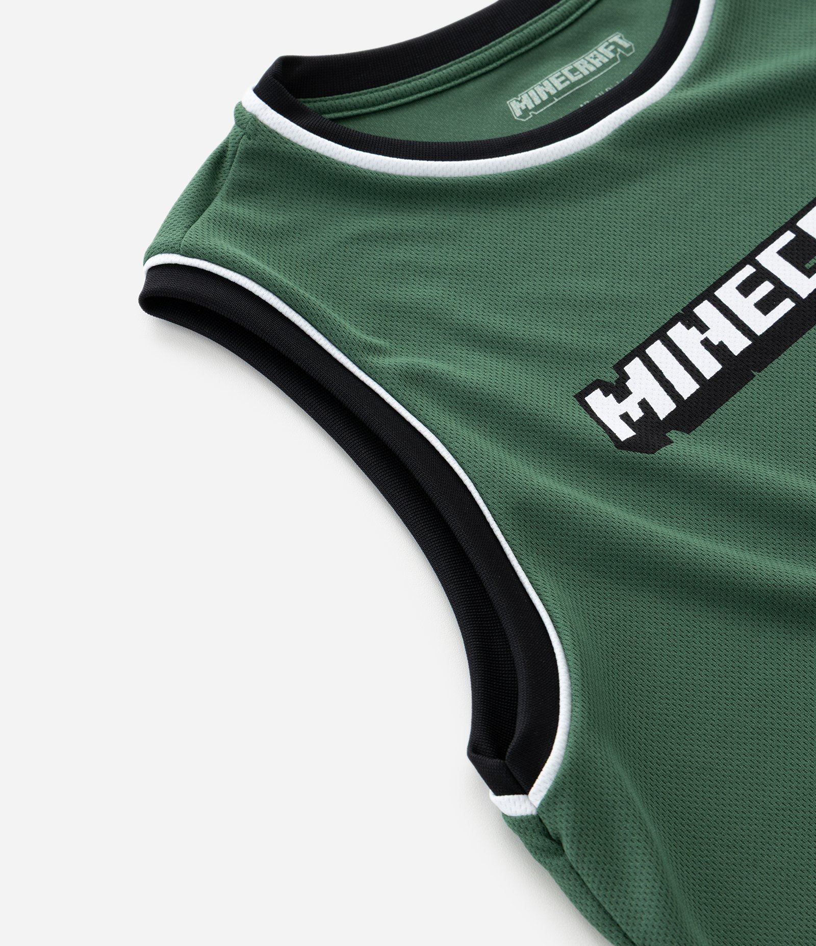 Regata Infantil em Tecnologia Dry com Estampa Minecraft – Tam 5 a 14 Anos Verde Escuro 6