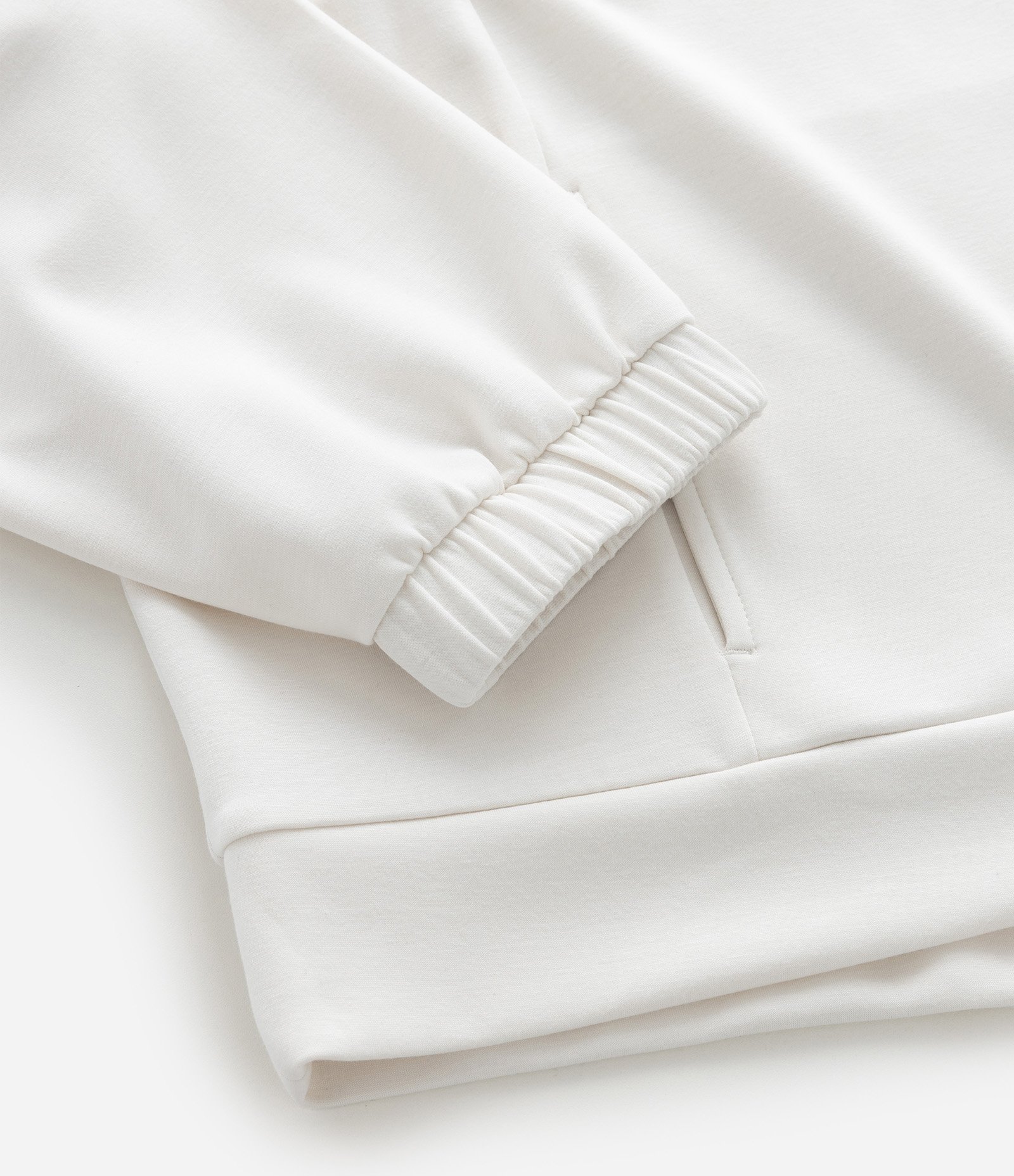 Jaqueta Esportiva Regular em Modal com Capuz Off White 8