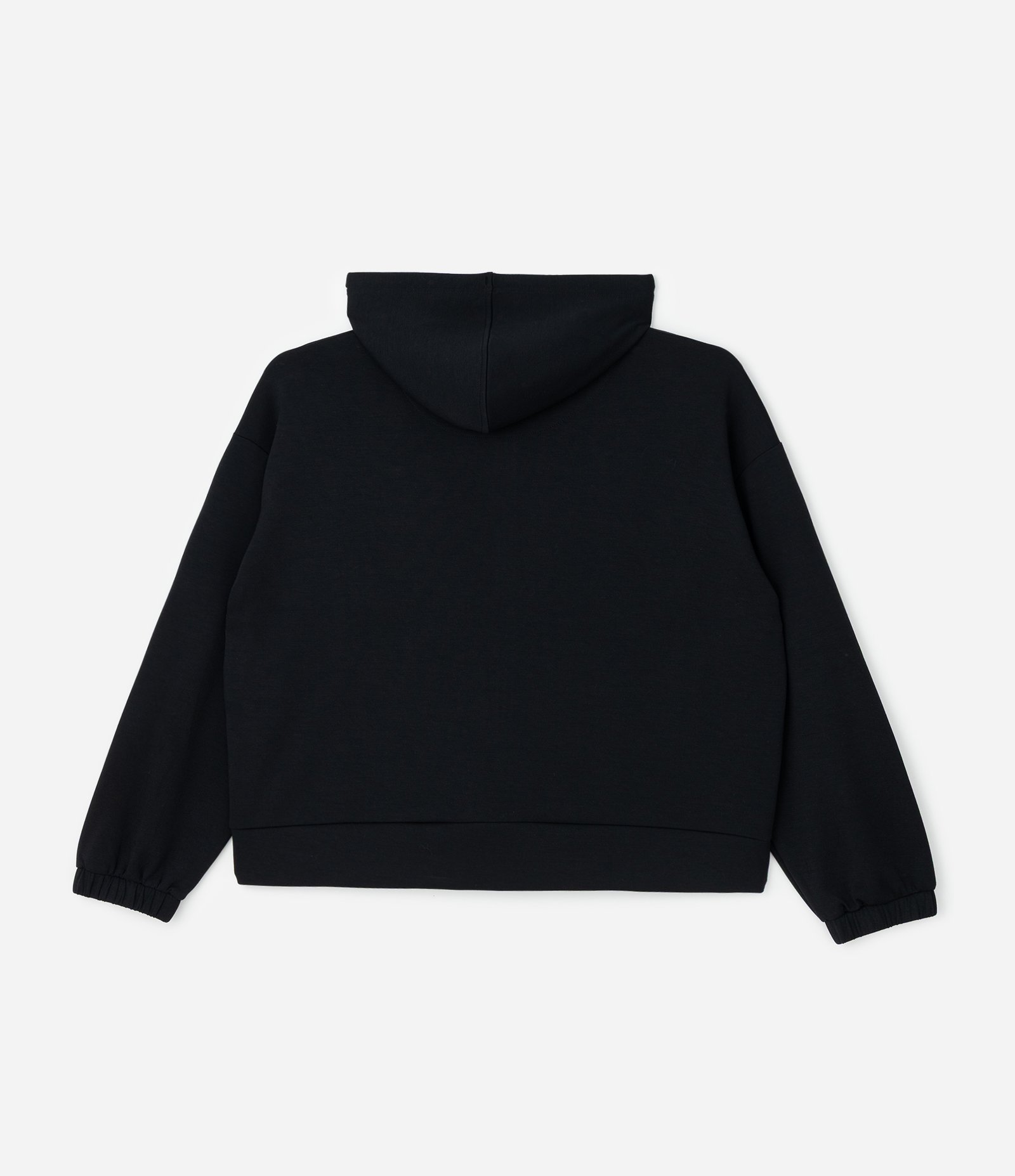 Jaqueta Esportiva Regular em Modal com Capuz Preto 6