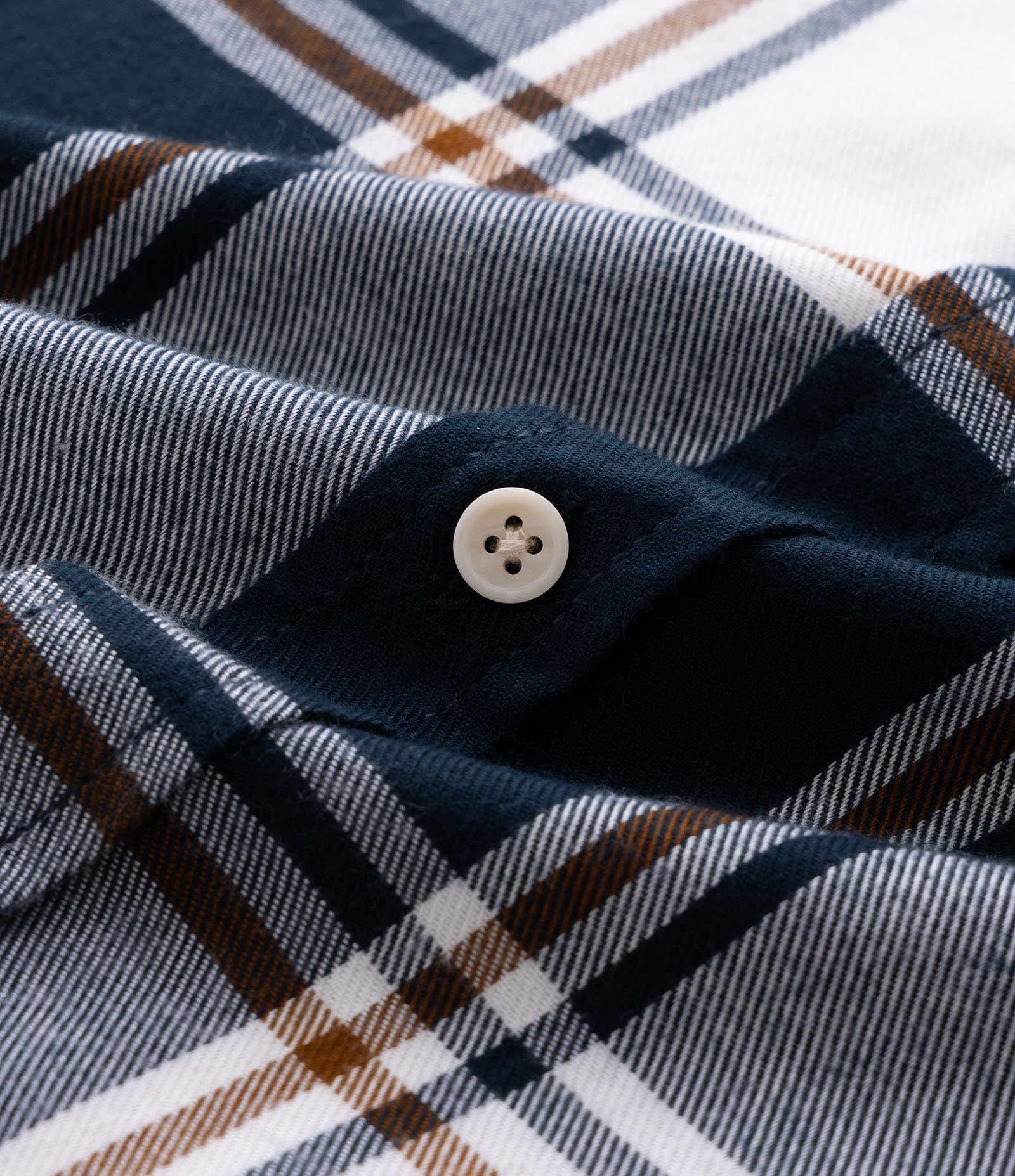 Camisa Manga Longa em Flanela com Estampa Xadrez Azul 3