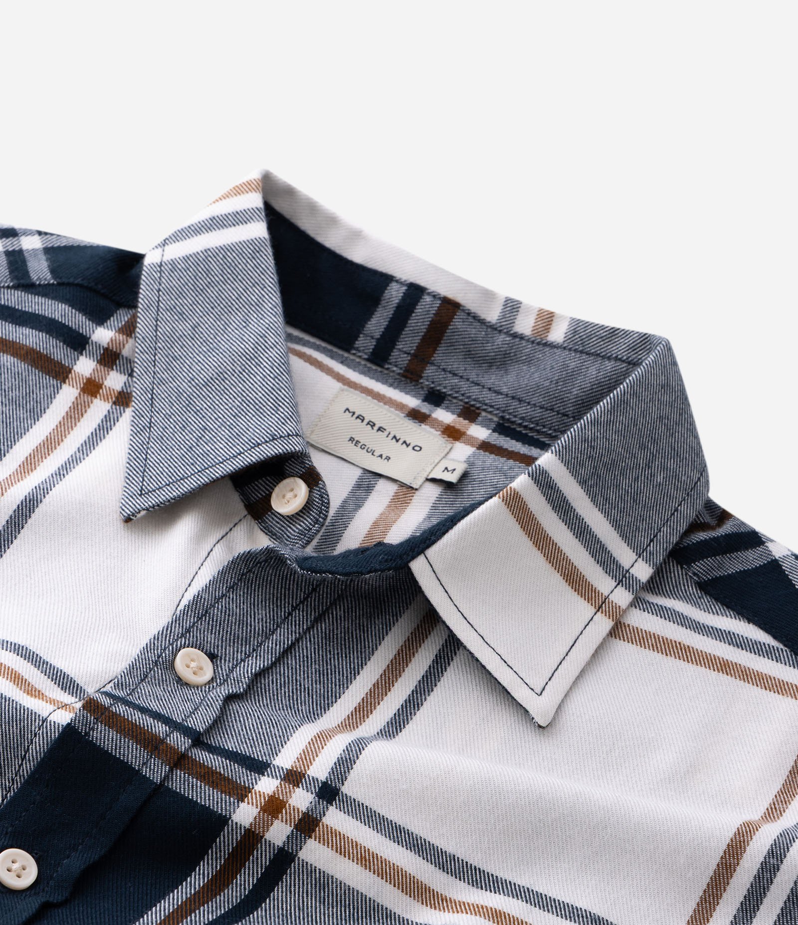 Camisa Manga Longa em Flanela com Estampa Xadrez Azul 5