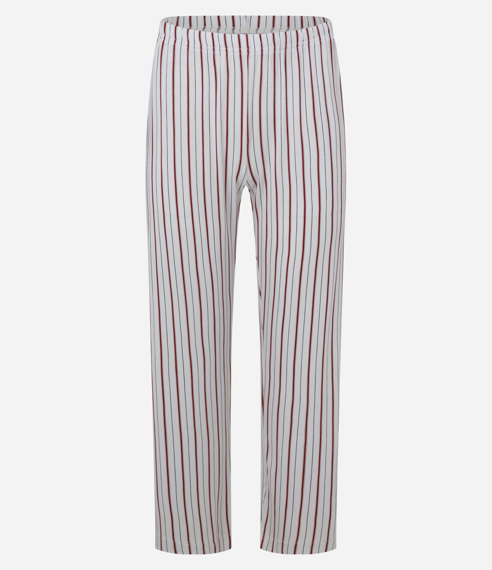 Pijama Longo com Calça Listrada Branco/Vermelho 3
