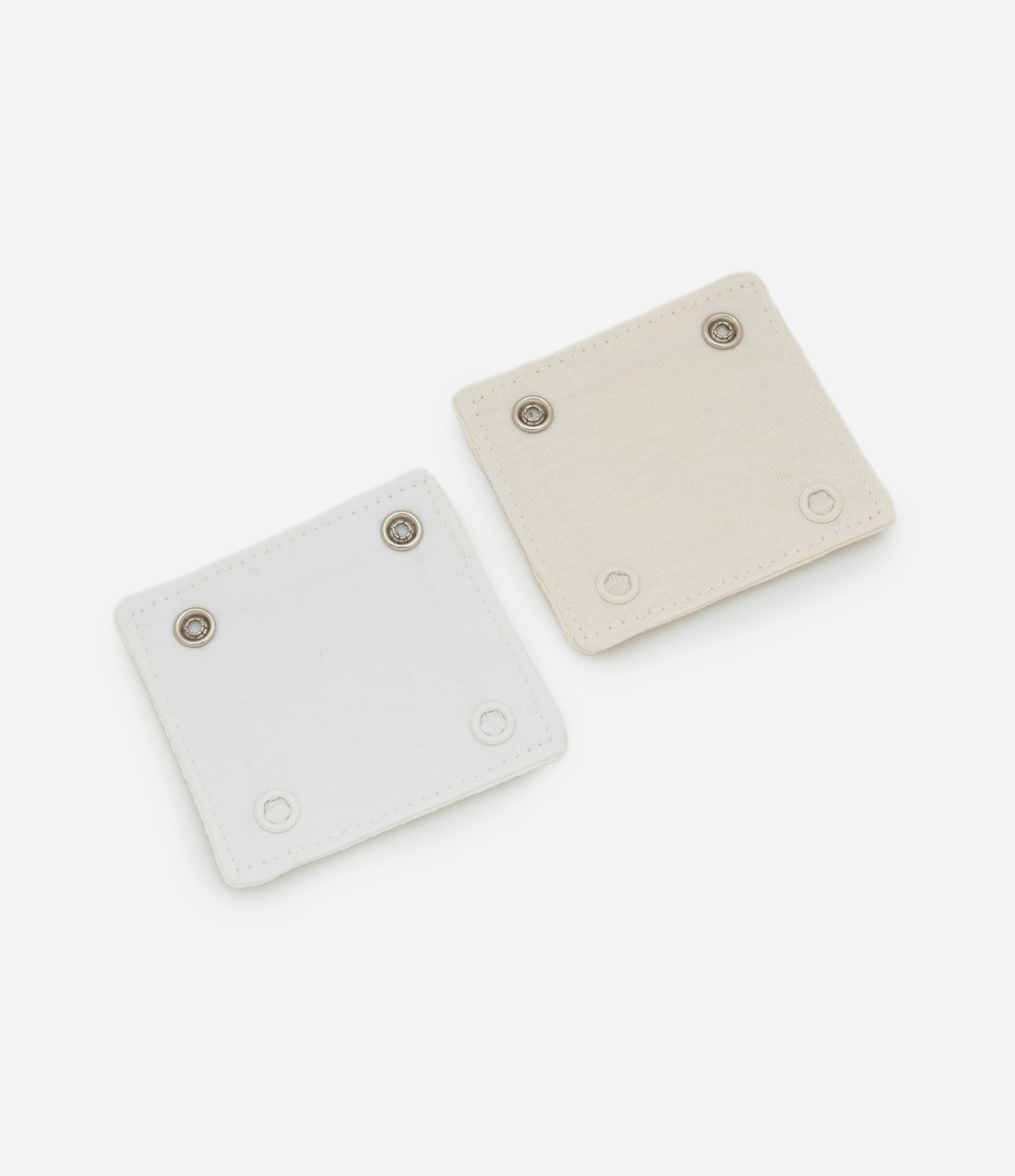 Kit 02 Extensores de Body em Algodão - Tam U Branco/Bege 1