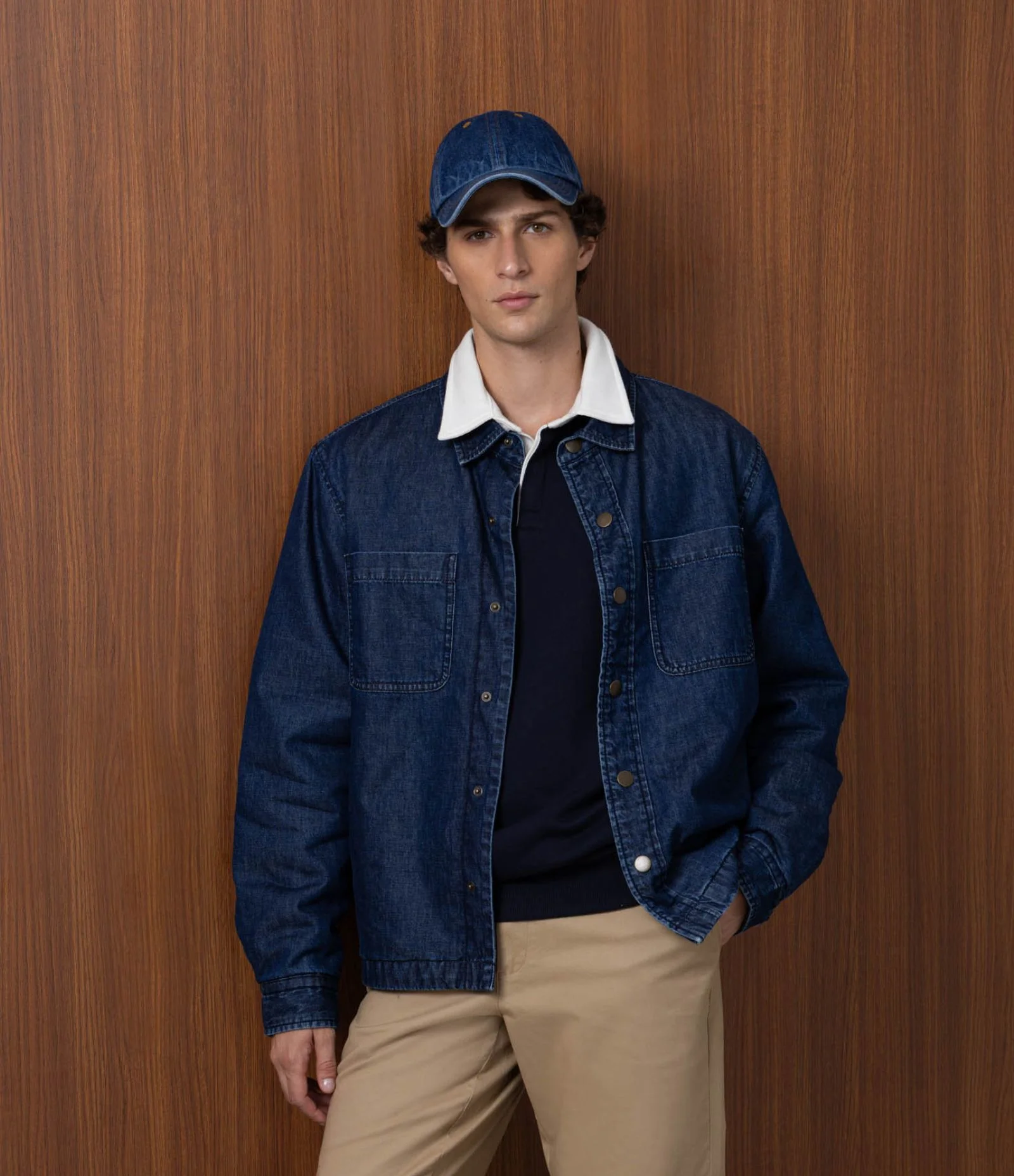 Jaqueta Jeans Lisa com Forro Azul 1