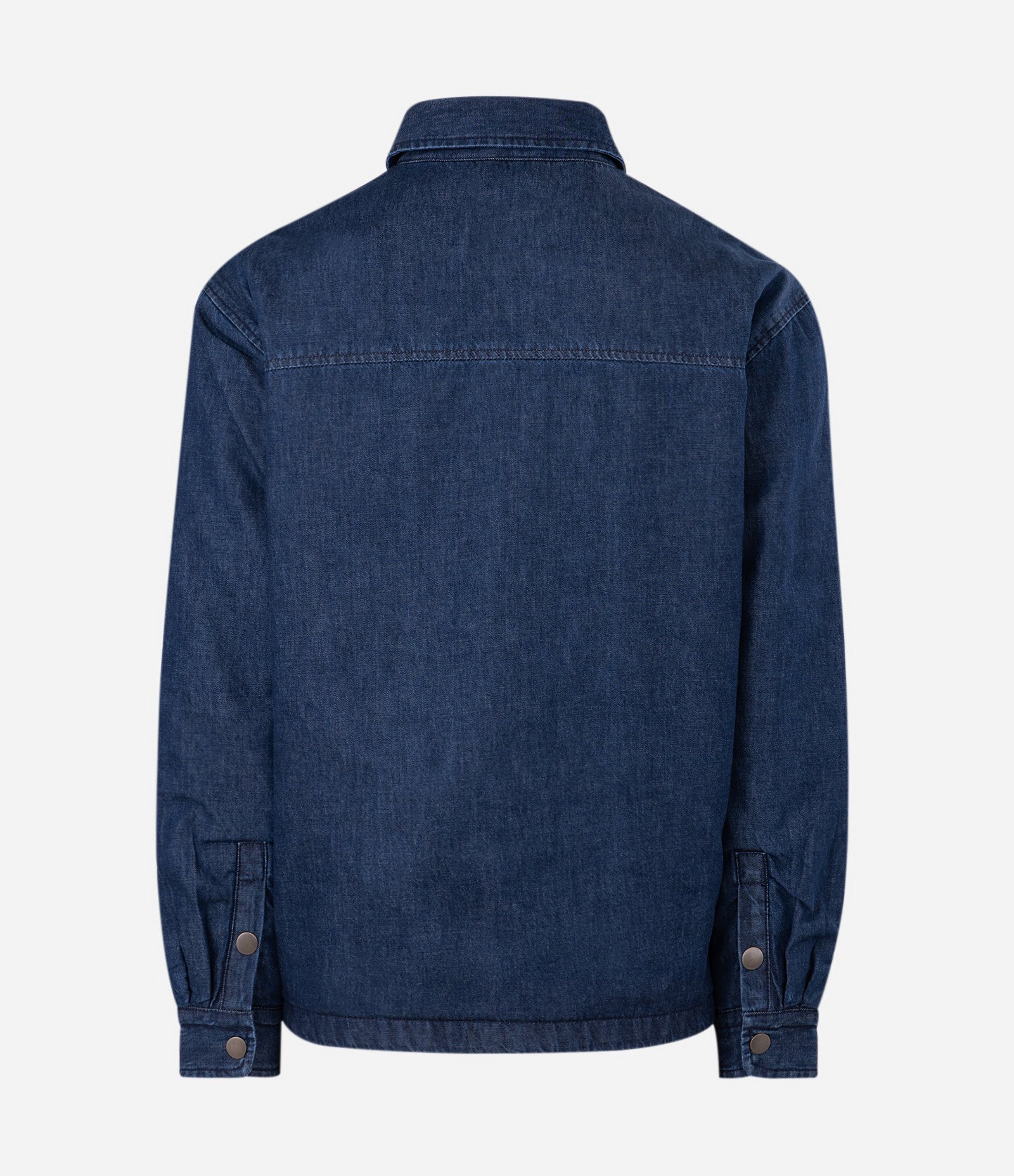 Jaqueta Jeans com Forro e Bolso no Peito Azul 2