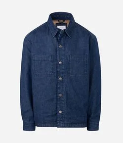 Jaqueta Jeans com Forro e Bolso no Peito