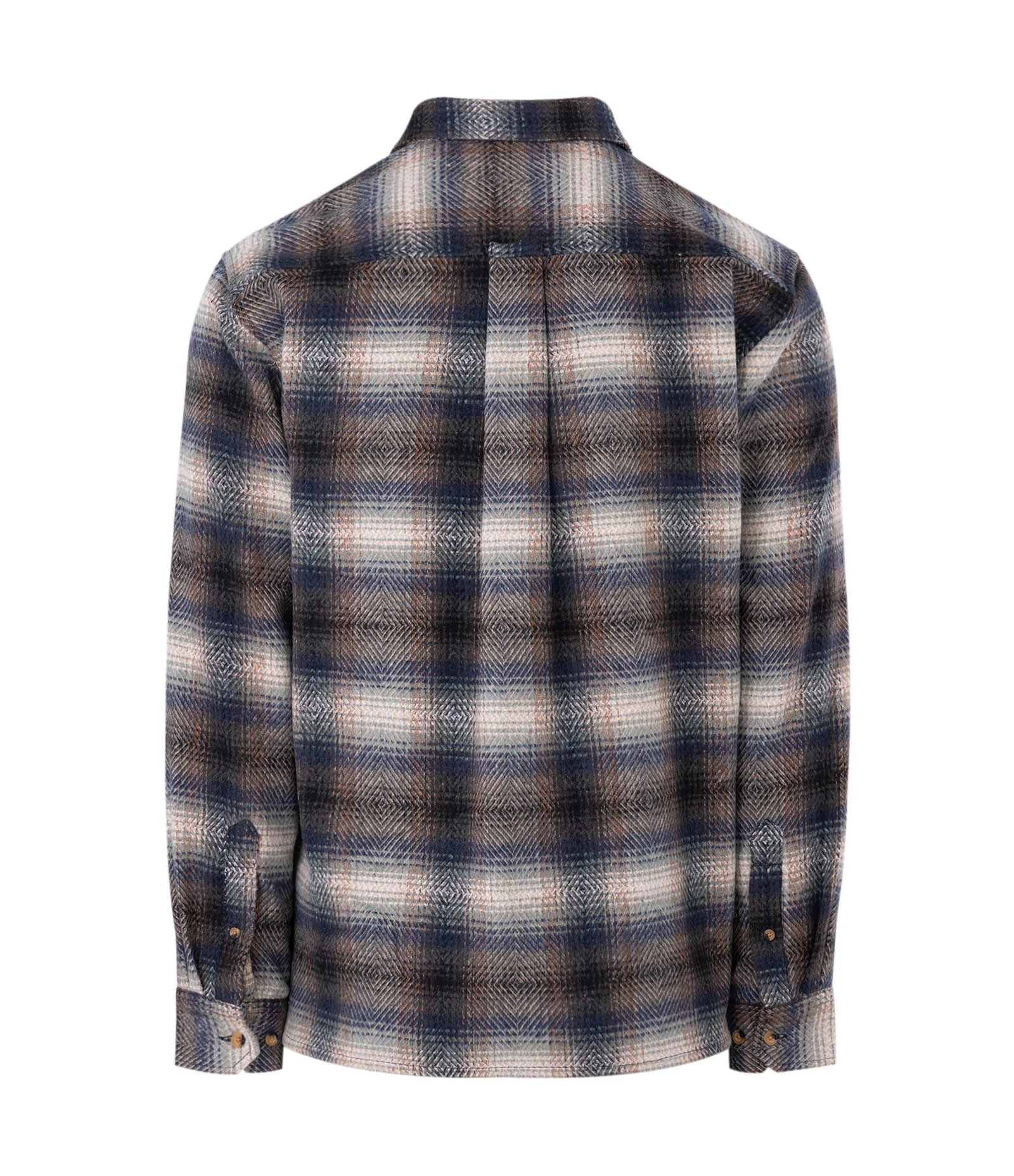 Camisa Manga Longa em Flanela Escovada e Estampa Xadrez Marrom 6