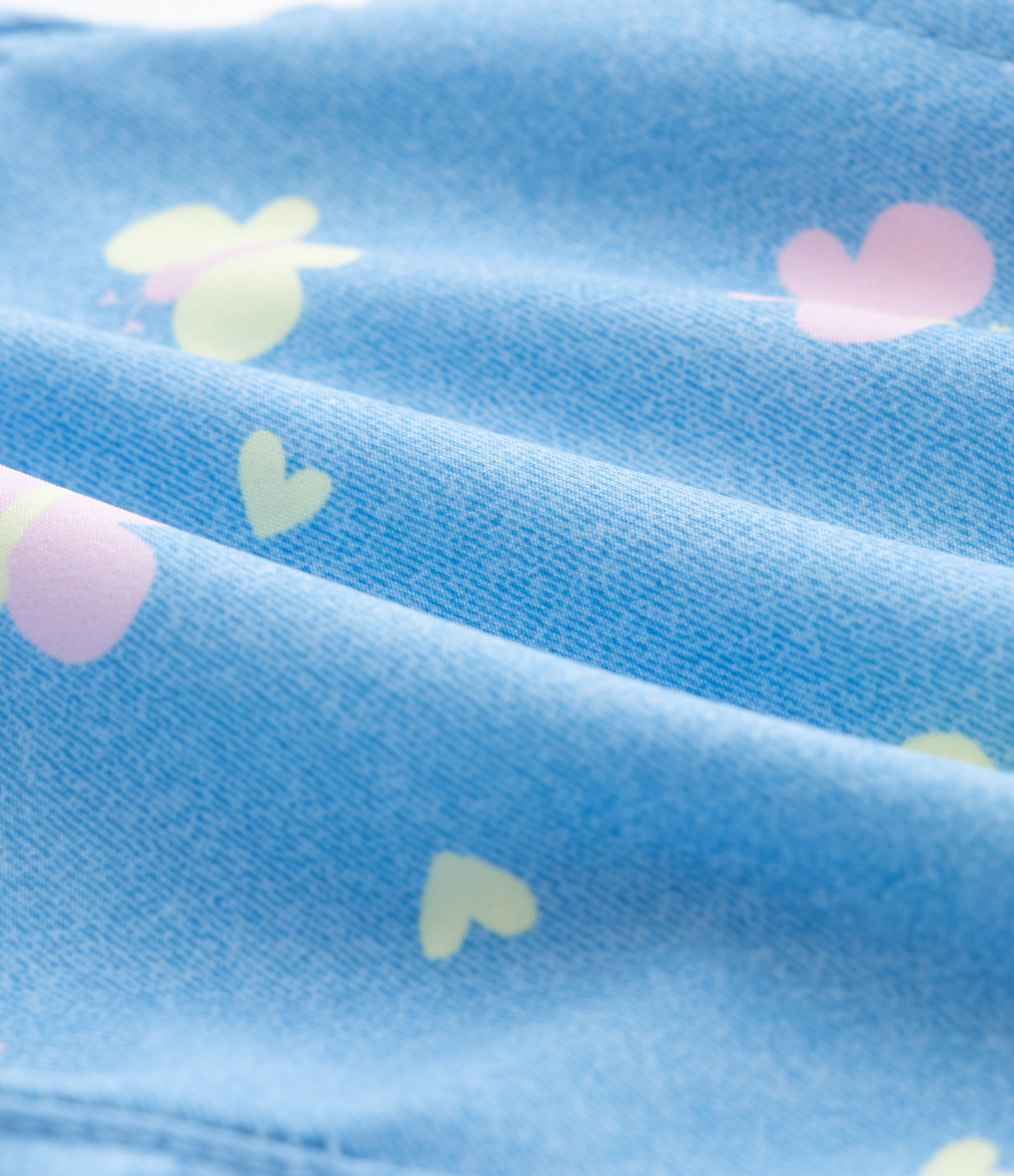 Short Infantil com Estampa de Borboletas – Tam 1 a 5/6 Anos Azul Claro 3