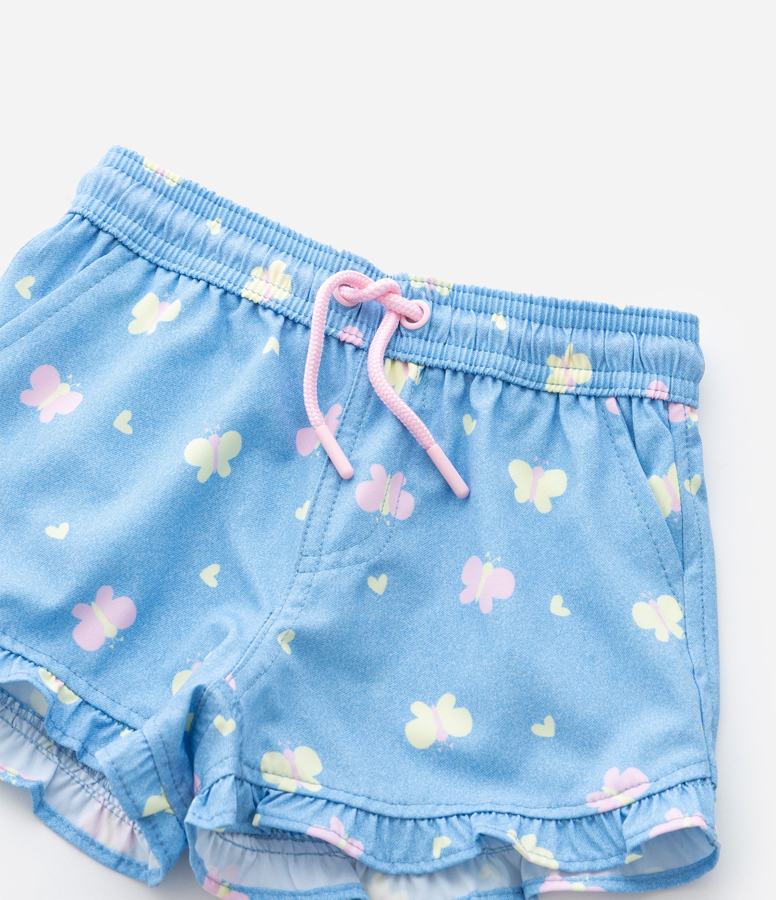 Short Infantil com Estampa de Borboletas – Tam 1 a 5/6 Anos Azul Claro 5