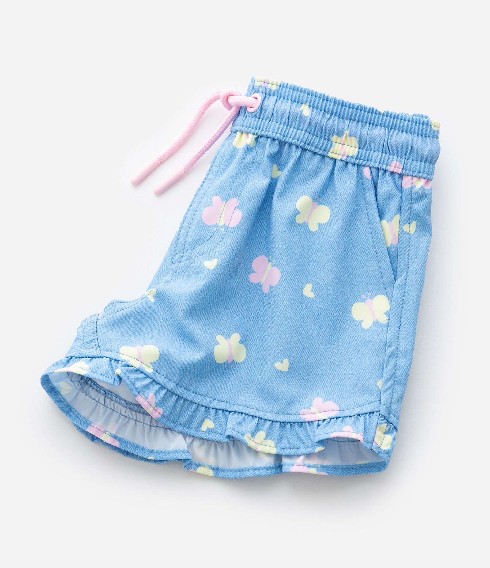 Short Infantil com Estampa de Borboletas – Tam 1 a 5/6 Anos Azul Claro 6
