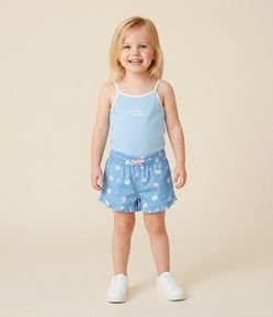 Short Infantil com Estampa de Borboletas – Tam 1 a 6 Anos