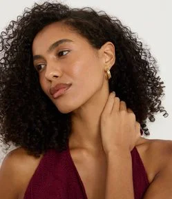 Kit 06 Argolas Metalizadas com Formatos Diferentes