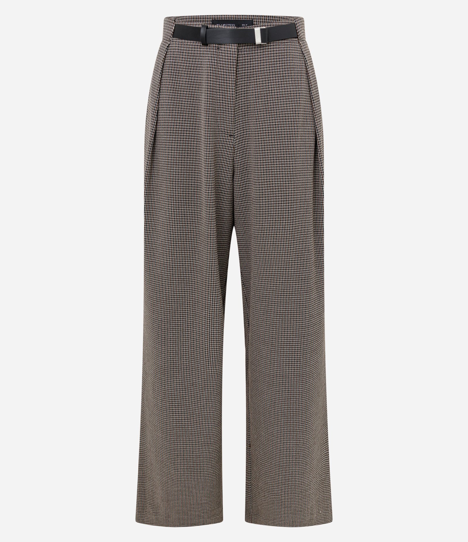 Calça Alfaiataria Com Pregas Frontais e Cinto com Fivela Cinza 5