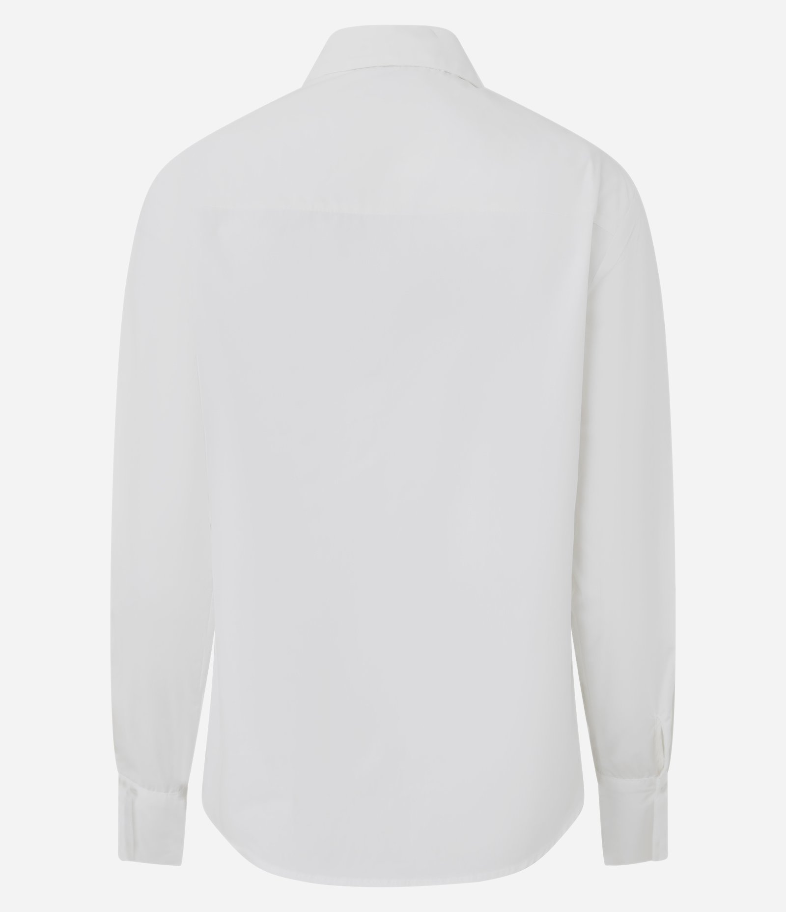 Camisa Manga Longa em Algodão com Bolsos Frontais Branco 6