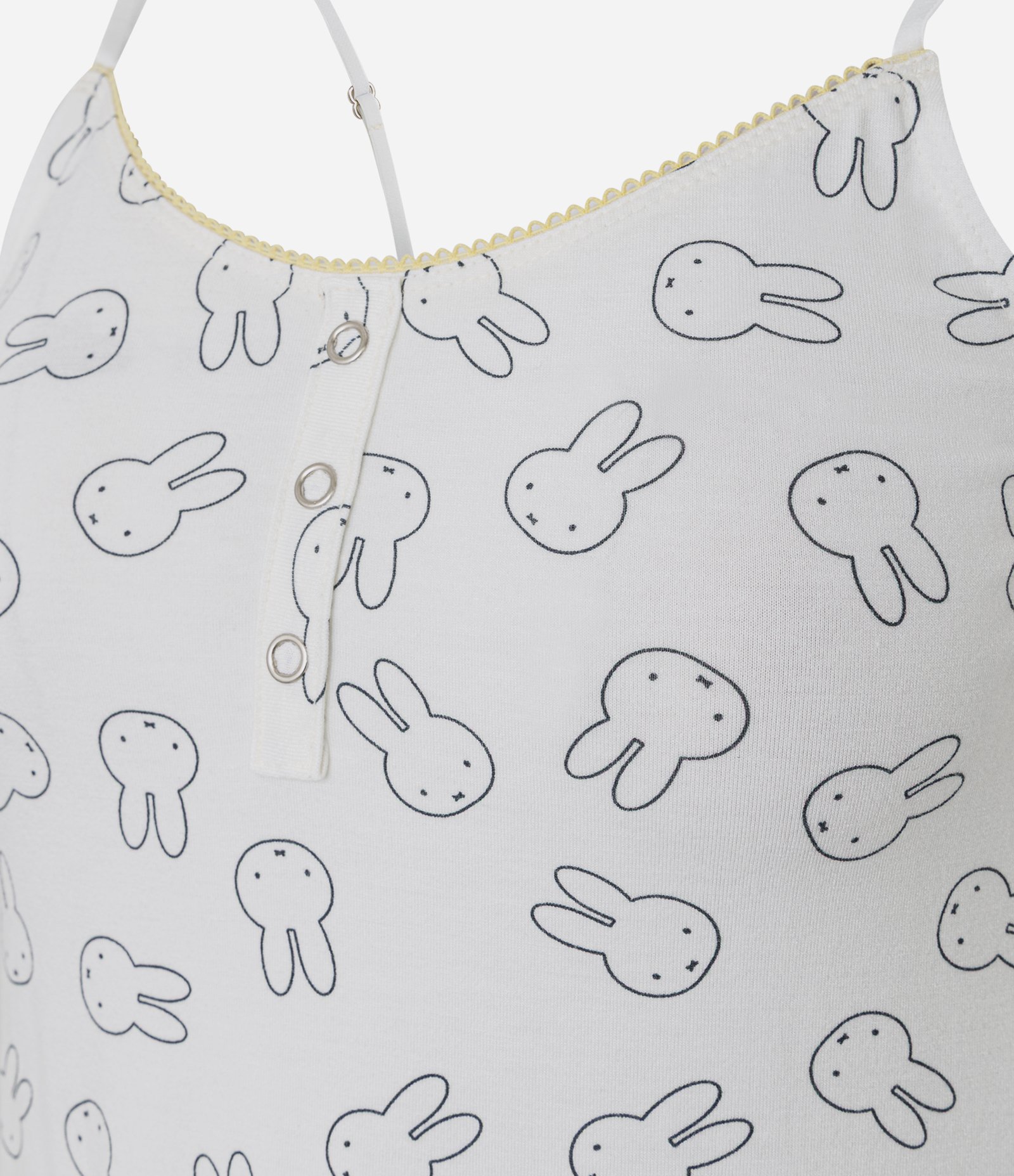 Pijama Short Doll em Viscolycra com Estampa Miffy Branco 2