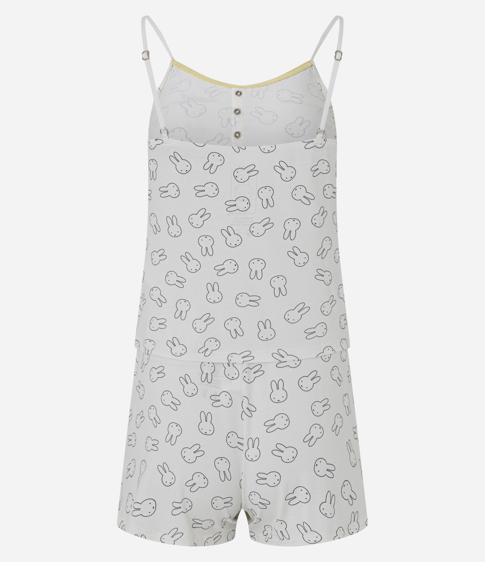 Pijama Short Doll em Viscolycra com Estampa Miffy Branco 3