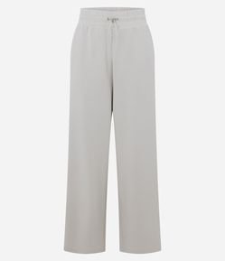 Calça Esportiva Reta em Modal com Detalhe em Ribana