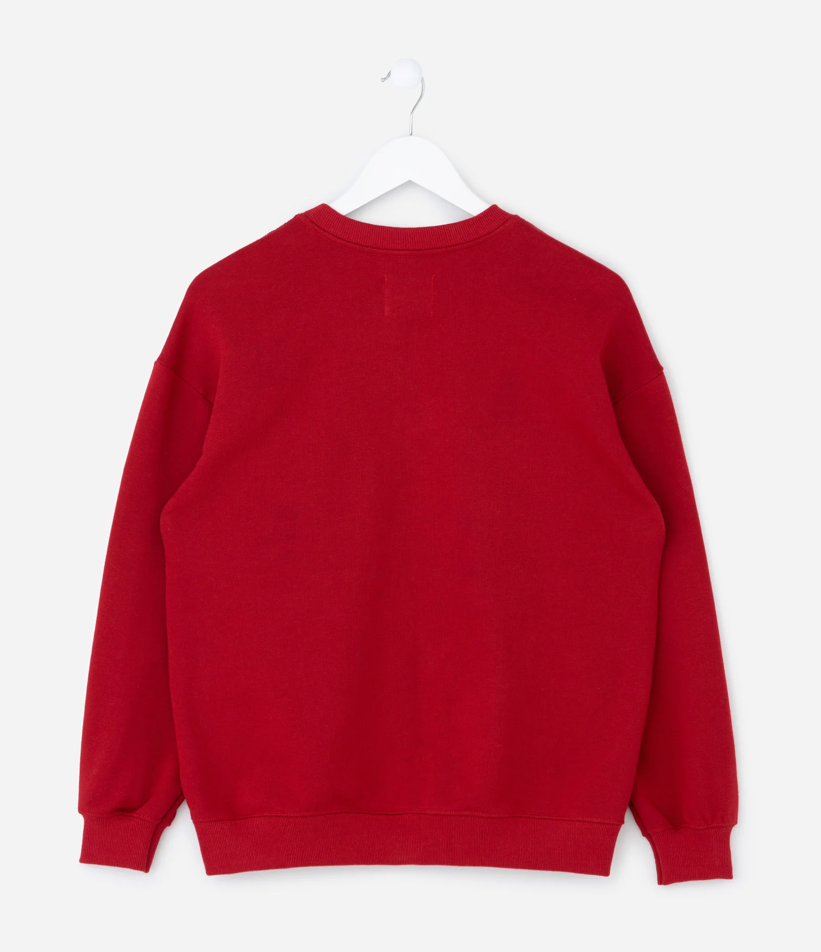 Casaco Infantil em Moletom sem Felpa com Lettering – Tam 5 a 14 Anos Vermelho 2