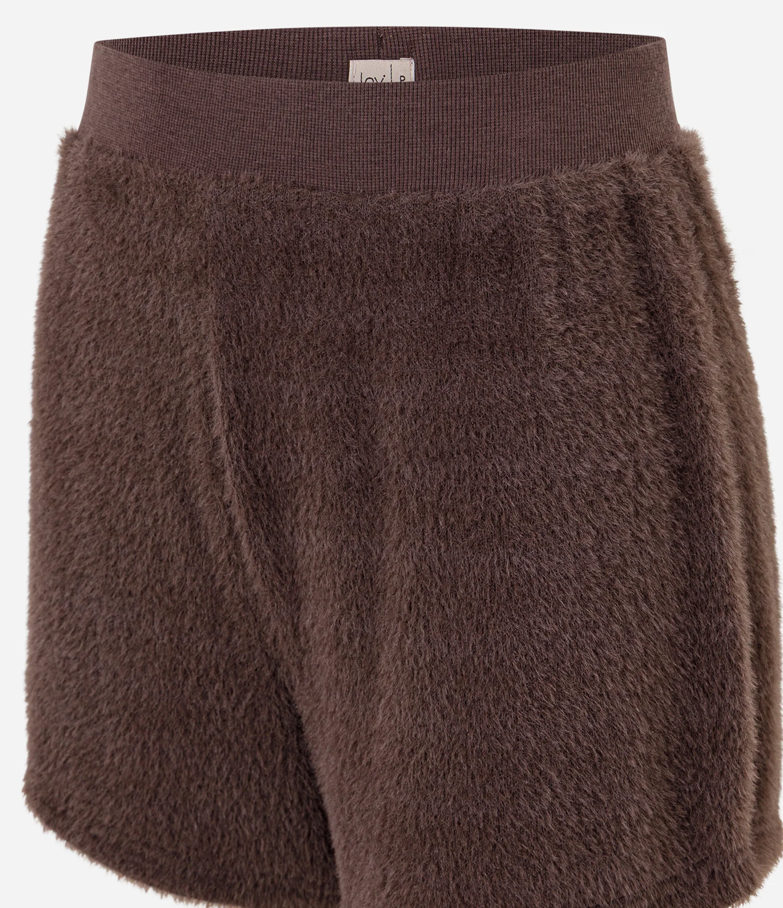 Short de Pijama com Textura de Pelos Marrom 2