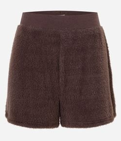 Short de Pijama com Textura de Pelos