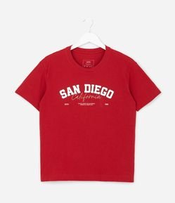 Camiseta Infantil com Estampa San Diego - Tam 05 a 14 Anos