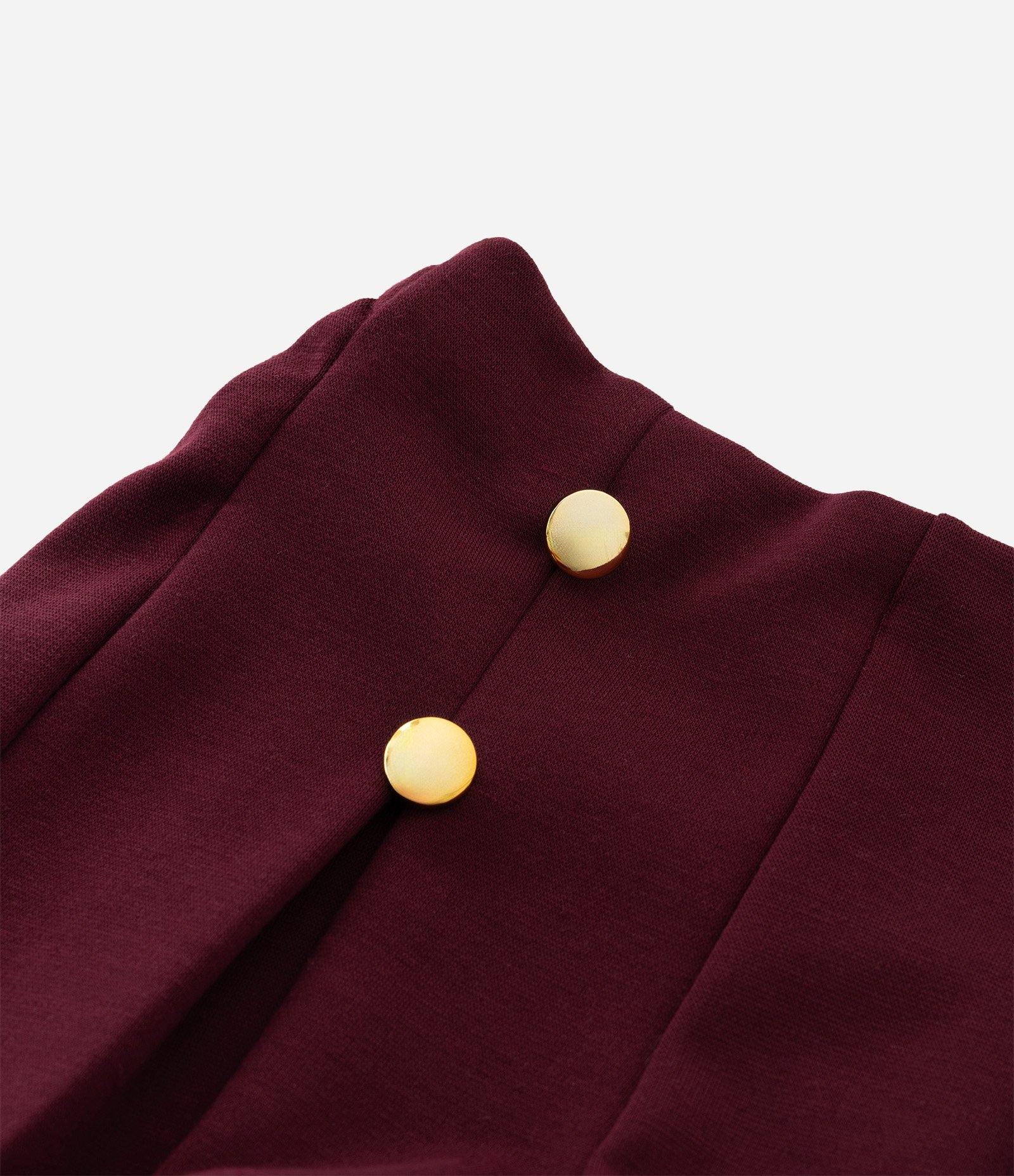 Short Infantil com Botões Frontais – Tam 1 a 5/6 Anos Bordô 5