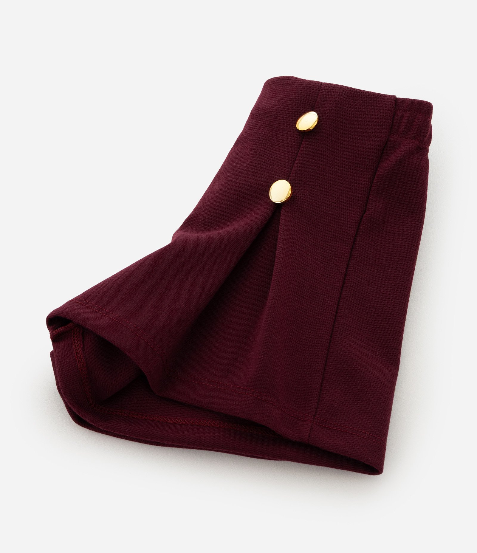 Short Infantil com Botões Frontais – Tam 1 a 5/6 Anos Bordô 6