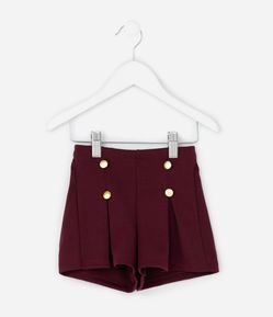 Short Infantil com Botões Frontais – Tam 1 a 5/6 Anos